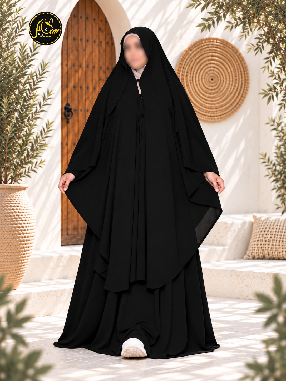 كاب غشوة شيفون سعودي ليزر